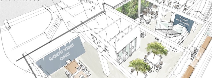 esquisse architecte galliéni coworking plan architecte