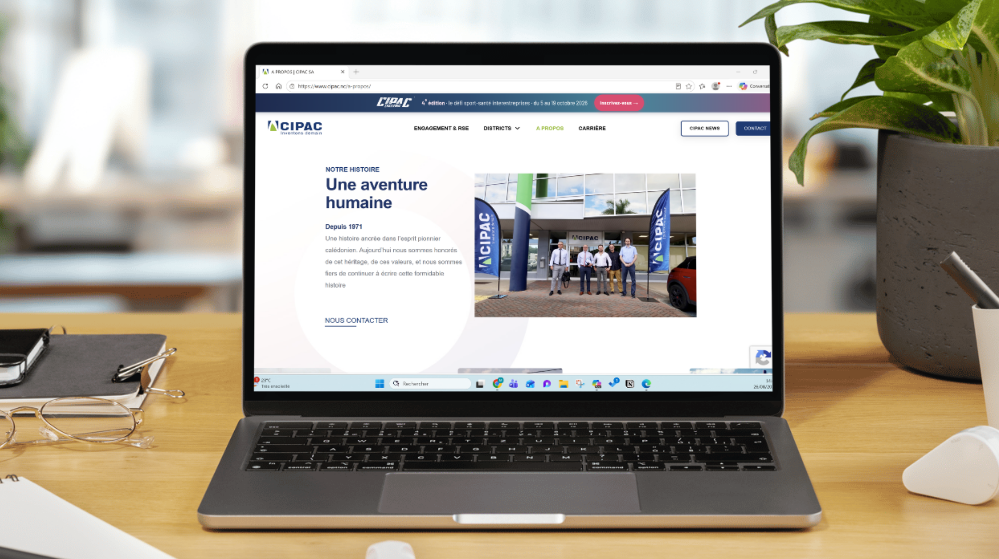 Mockup site web CIPAC